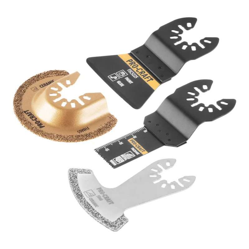 Procraft MB4 Universal Zubehör Set 4 tlg. für oszillierende Multifunktionswerkzeuge