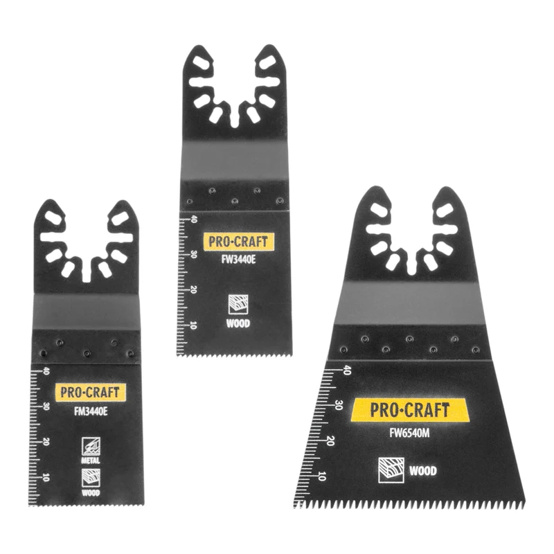 Procraft MB3 Sägeblatt Set 3 tlg. für oszillierende Multifunktionswerkzeuge