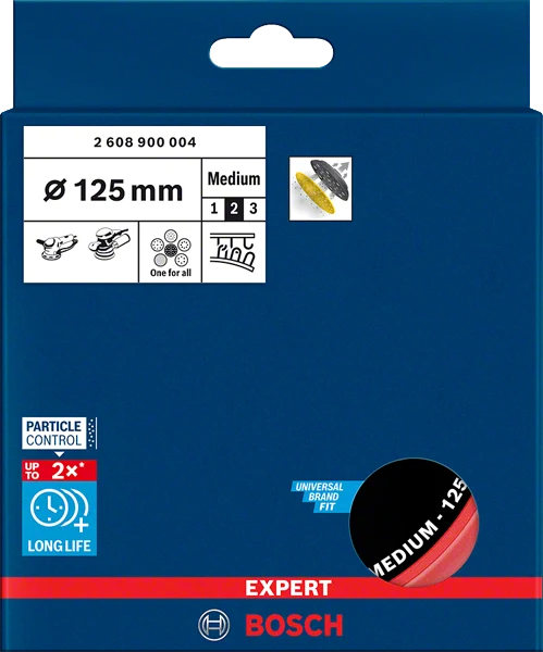 Bosch EXPERT Multihole (EXPERT Multiloch) Universalstützteller, 125 mm, medium