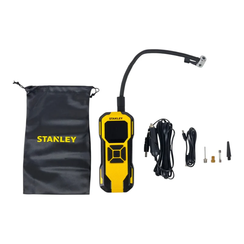 Stanley SXIF0101 Akku-Kompressor 10 bar mit Digitaldisplay, LED-Licht & Powerbank-Funktion