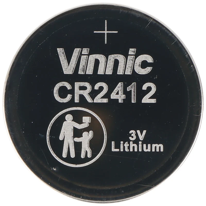 Vinnic CR2412 Lithium Batterie IEC CR2412 Marken Lithium Batterien, 24,5 x 1,25mm