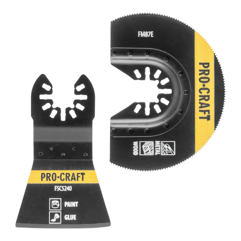 Procraft MB9 Universal Zubehör Set 9 tlg. für oszillierende Multifunktionswerkzeuge