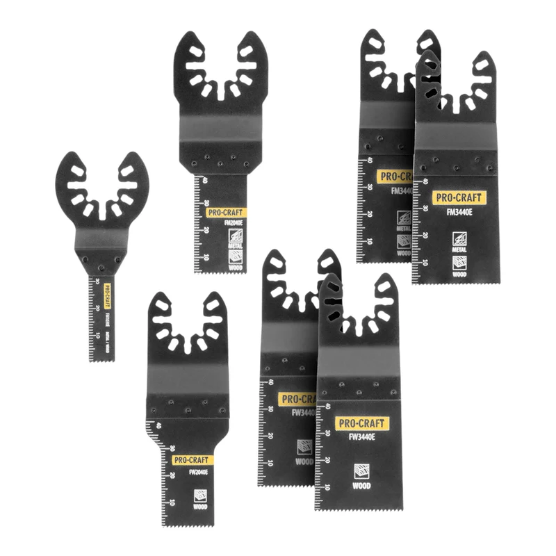 Procraft MB9 Universal Zubehör Set 9 tlg. für oszillierende Multifunktionswerkzeuge
