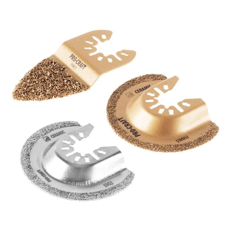 Procraft MB2 Zubehör Set 3 tlg. für oszillierende Multifunktionswerkzeuge