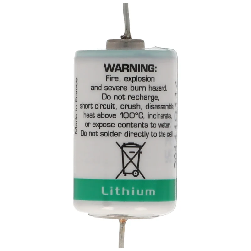 SAFT LS14250CNA Lithium Batterie, Size 1/2 AA mit Lötdraht
