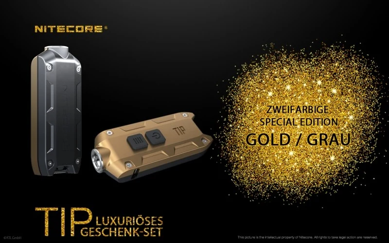 Nitecore TIP Winter Edition schlüsselanhängerlampe CREE XP-G2 S3 LED 360 Lumen in 4 Farben wählbar