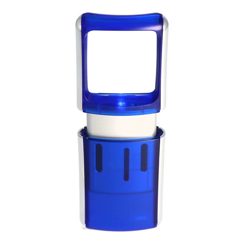 AccuCell Lupe mit LED-Beleuchtung und 3fach Vergrösserung Farbe Blau, inklusive 2 CR1130 Lithium Batterien
