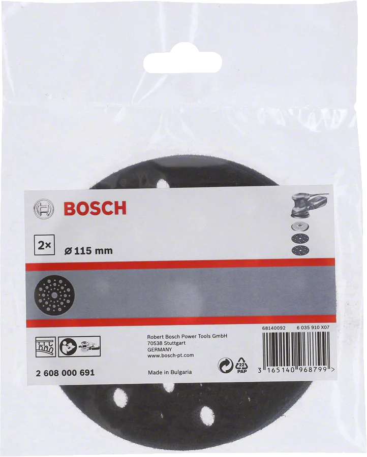 Bosch Schleiftellerschoner / Zwischenscheibe Ø 115 mm 2 Stk.