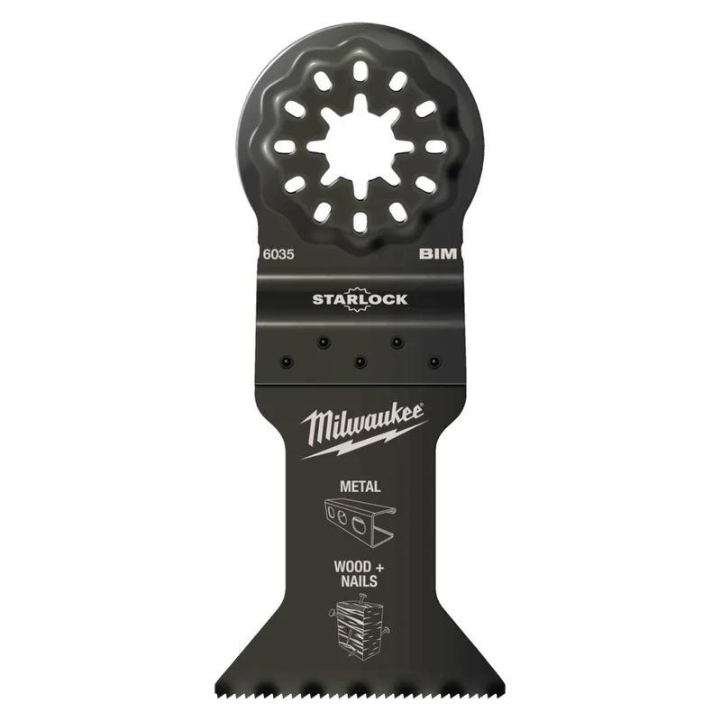 Milwaukee Starlock Bi-Metall Tauchsägeblatt Multimaterial (für Multitool 43x47mm)