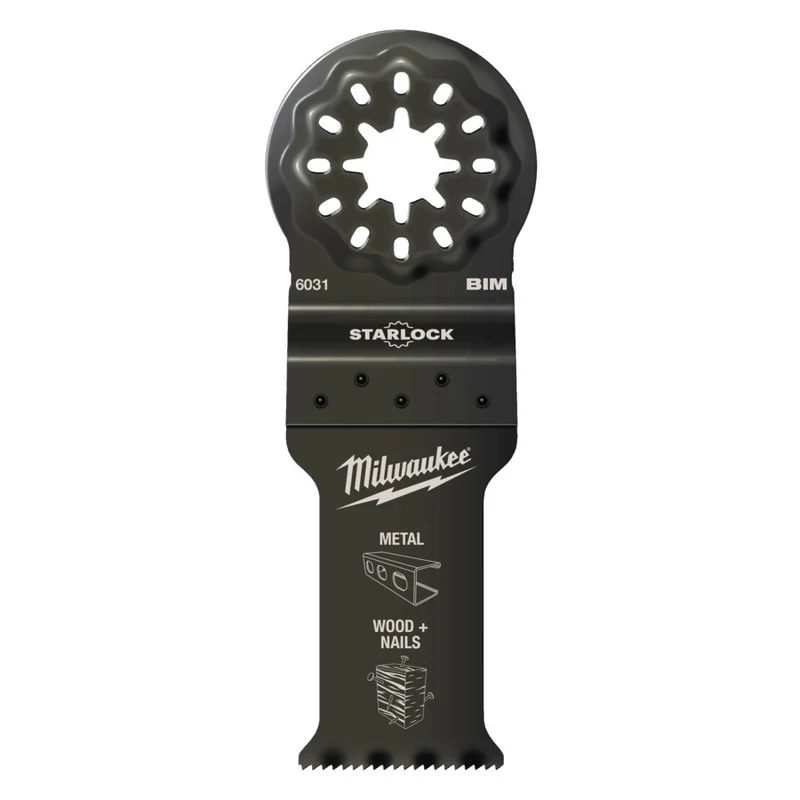 Milwaukee Starlock Bi-Metall Tauchsägeblatt Multimaterial (für Multitool, 28x47mm)