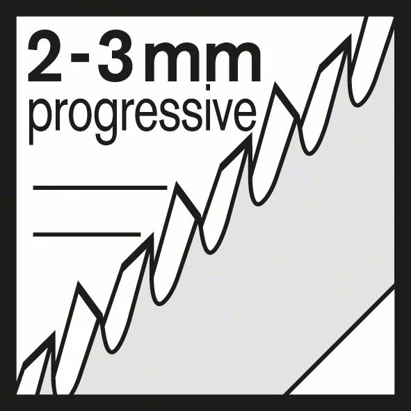 Bosch Stichsägeblatt T 234 X Progressor for Wood, 5er-Pack