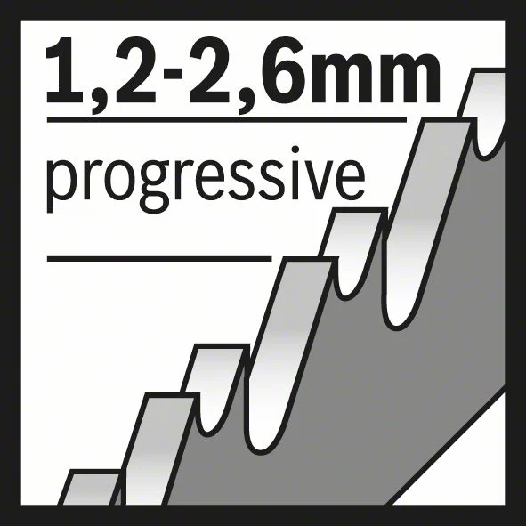 Bosch PRO Stichsägeblatt T 123 XF Metal thick and thin 5 Stk. (2608638473)