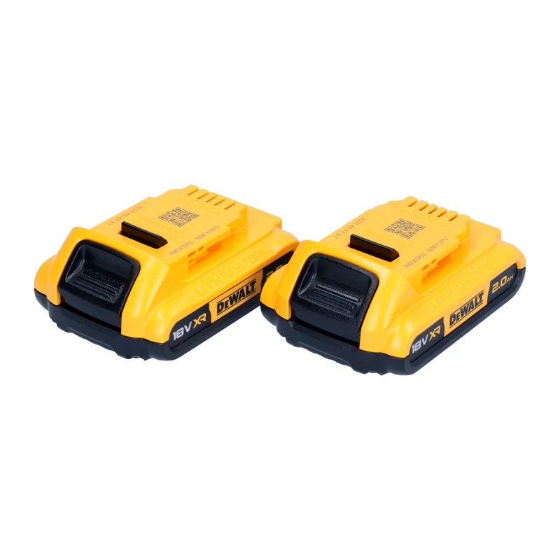 DeWalt DCB 183 D2 Akku Set 18 V 2,0 Ah / 2000 mAh Li-Ion 2 Stück - mit Ladestandanzeige