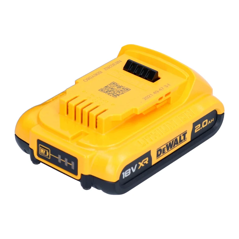 DeWalt DCB 183 D2 Akku Set 18 V 2,0 Ah / 2000 mAh Li-Ion 2 Stück - mit Ladestandanzeige