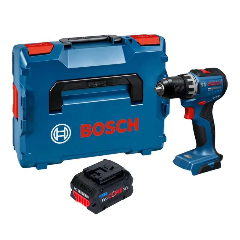 Bosch GSR 18V-52 Professional Akku Bohrschrauber 18 V 70 Nm Brushless + 1x ProCORE Akku 5,5 Ah + L-Boxx - ohne Ladegerät