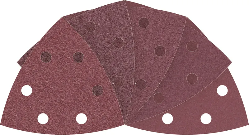 Bosch PRO F460 Schleifblatt-Set 93 mm (10-tlg.: je 2x G60, G80, G120, G180, G240 - Geeignet zum Schleifen von Holz und Farbe)