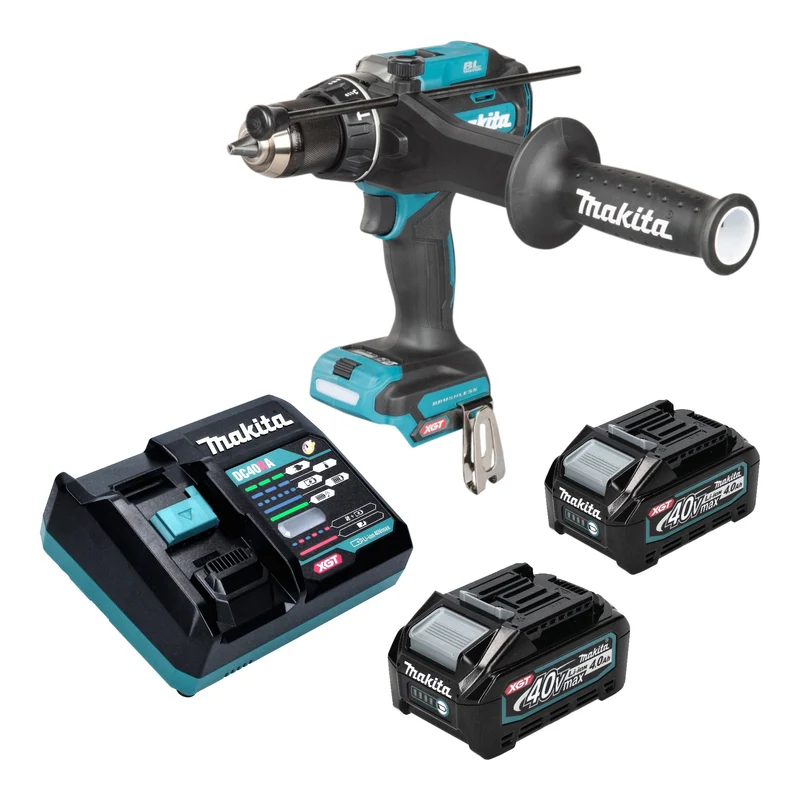 Makita HP 003 GM201 Akku Schlagbohrschrauber 40 V max. 180 Nm Brushless + 2x Akku 4,0 Ah + Ladegerät
