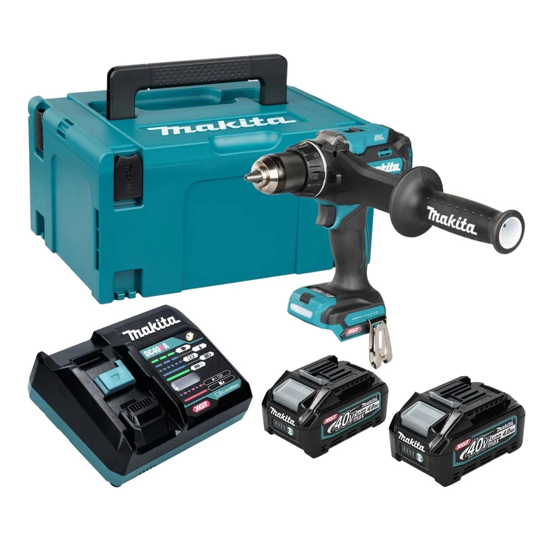 Makita DF 003 GM201 Akku Bohrschrauber 40 V max. 180 Nm Brushless + 2x Akku 4,0 Ah + Ladegerät + Makpac