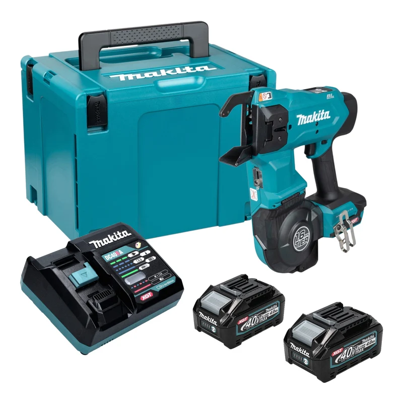 Makita TR 001 GM201 Akku Bewehrungsverbinder 40 V max. 1,6 mm Brushless + 2x Akku 4,0 Ah + Ladegerät + Makpac