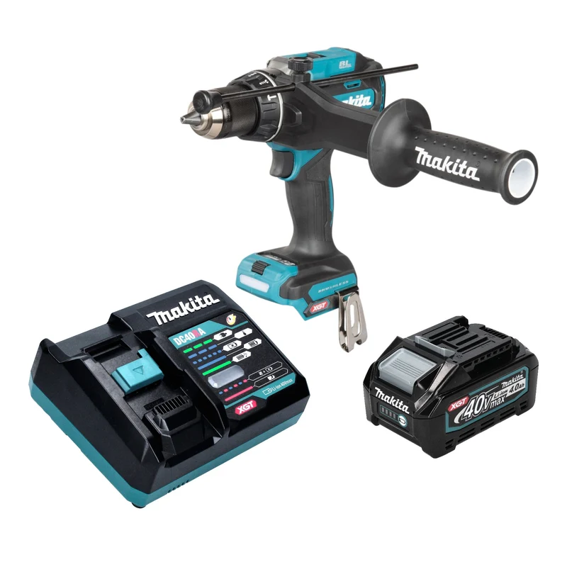 Makita HP 003 GM101 Akku Schlagbohrschrauber 40 V max. 180 Nm Brushless + 1x Akku 4,0 Ah + Ladegerät