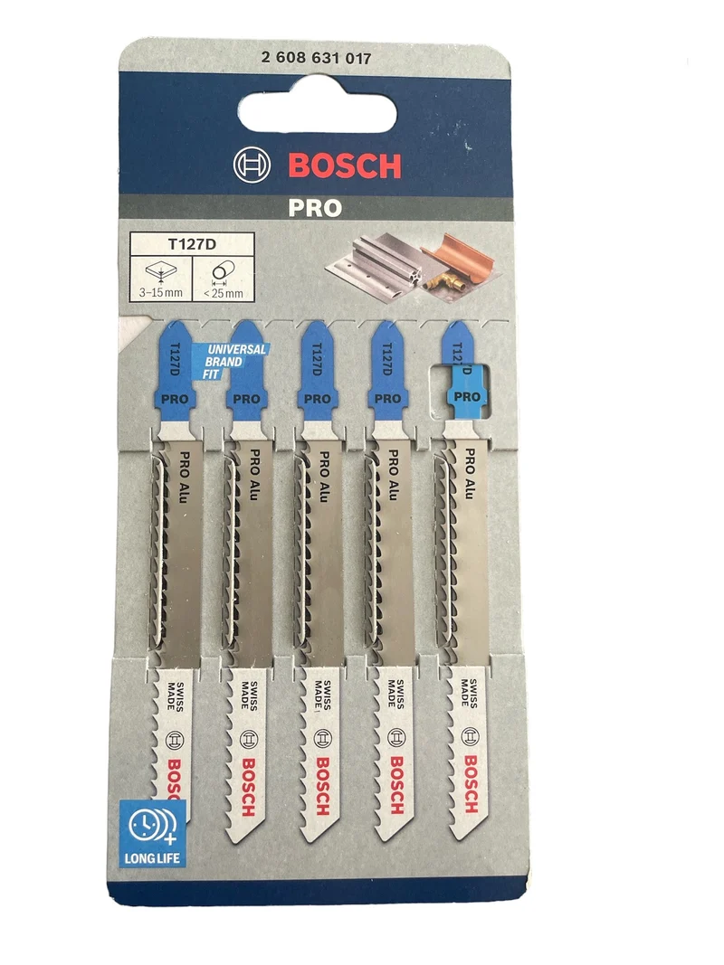 Bosch PRO Stichsägeblatt T127D (100 mm, Schnitte in Alu 5 tlg.)