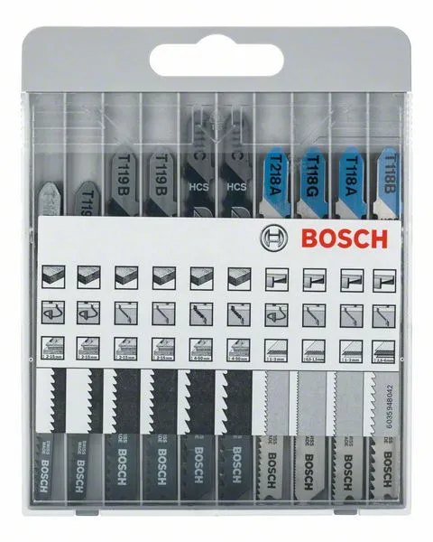Bosch Stichsägeblatt-Set Basic for Metal and Wood 10 tlg. in Kassette