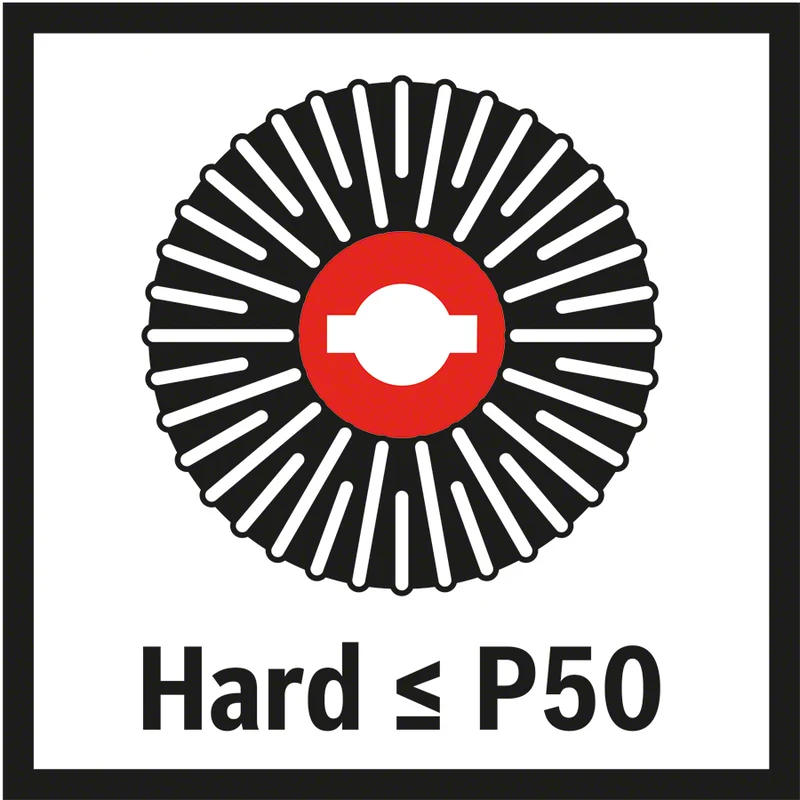 Bosch PRO Backing Pad X-Lock, hart, 125 mm, hart