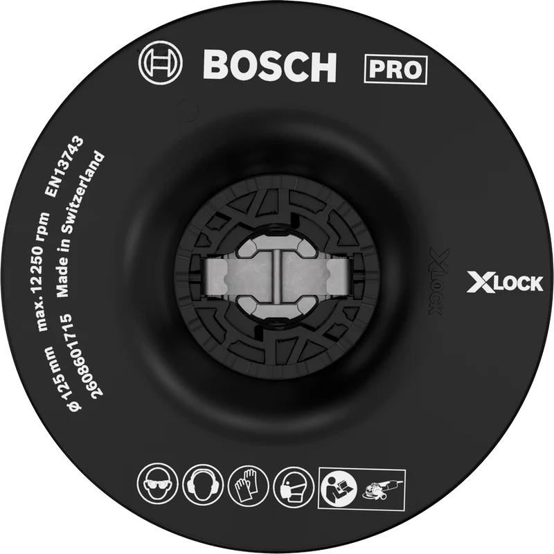 Bosch PRO Backing Pad X-Lock, mittel, 125 mm, mittel