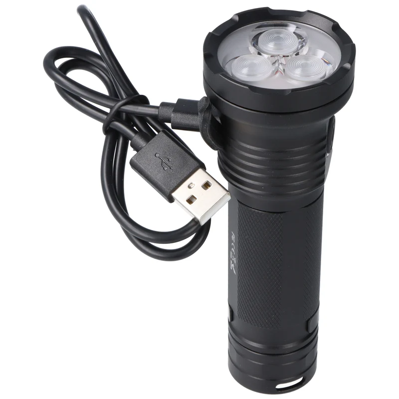Skywoods Outdoor Lampe OL3000 – 3.000 Lumen, 21700 Akku, USB-C, Schwarz