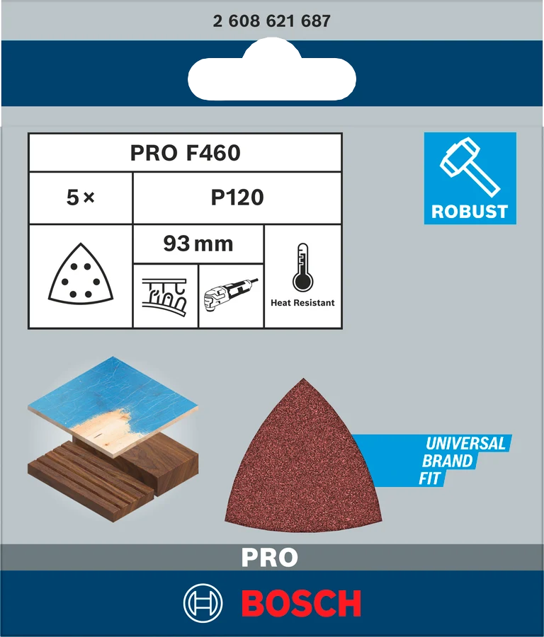 Bosch Pro Schleifpapier Klett F460 BfWP 93x93 mm