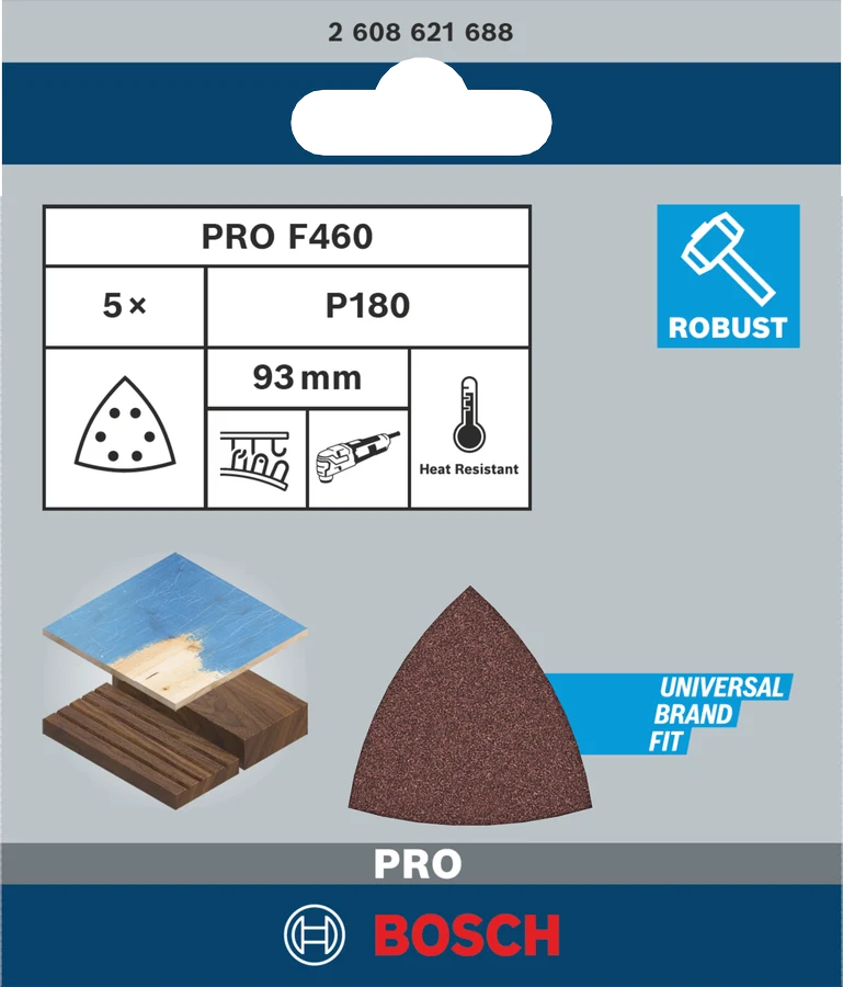 Bosch Pro Schleifpapier Klett F460 BfWP 93x93 mm