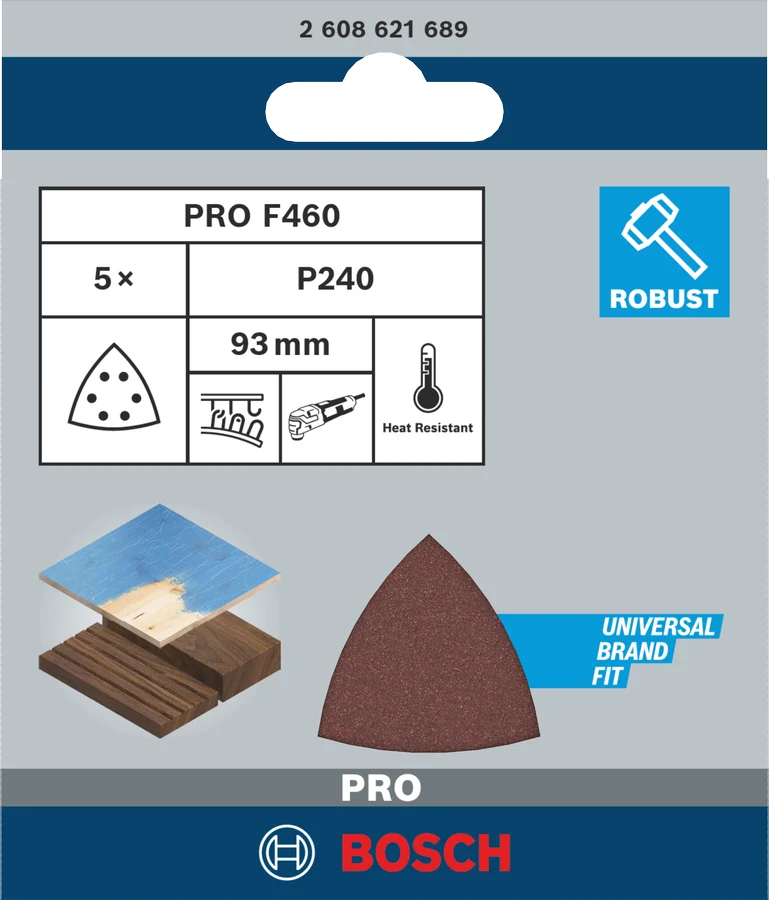 Bosch Pro Schleifpapier Klett F460 BfWP 93x93 mm
