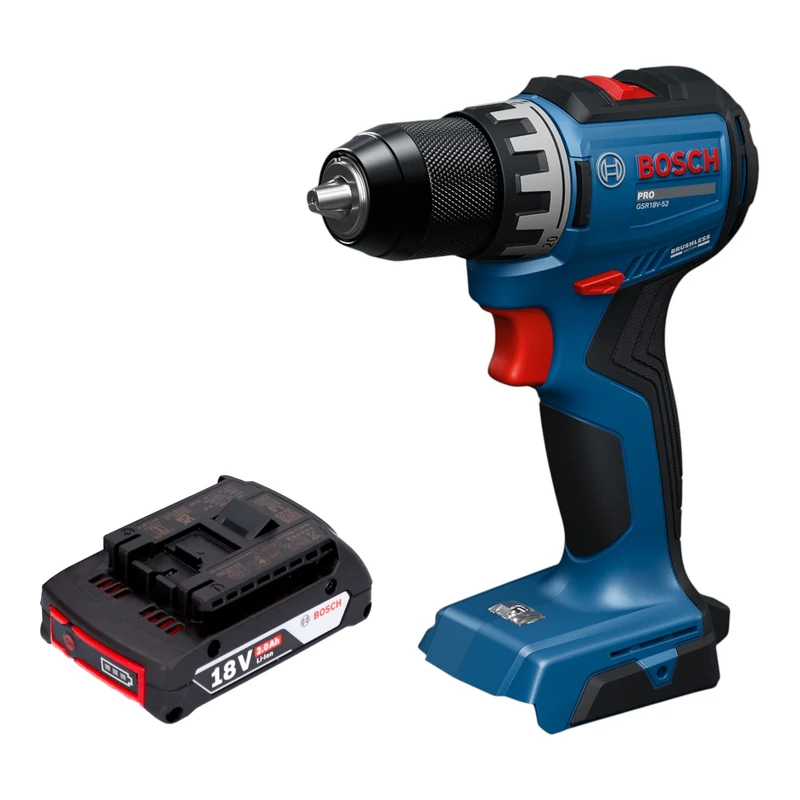 Bosch GSR 18V-52 Professional Akku Bohrschrauber 18 V 70 Nm Brushless + 1x Akku 2,0 Ah - ohne Ladegerät