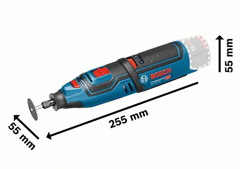 Bosch Professional GRO 12V-35 Akku-Rotationswerkzeug ohne Akku/Lader