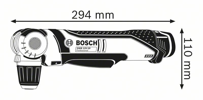 Bosch Akku-Winkelbohrmaschine GWB 10.8 V-LI, L-BOXX 102