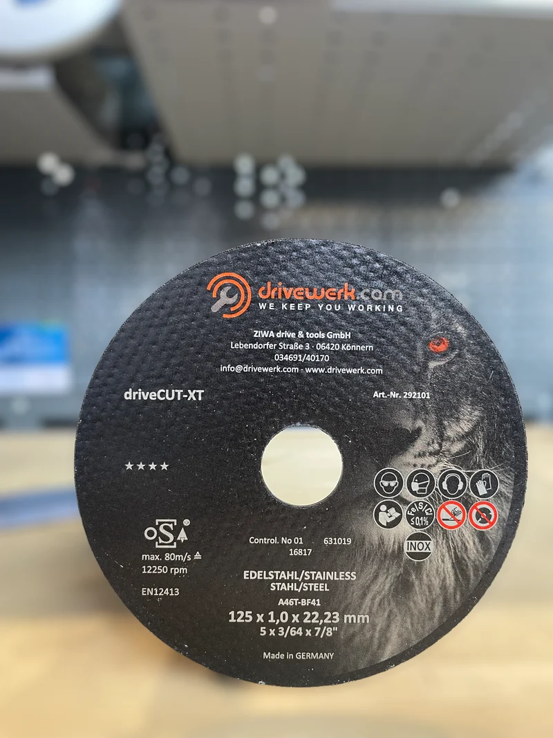Rhodius driveCUT-XT Metalltrennscheibe Ø 125 x 1.0 x 22.23 mm