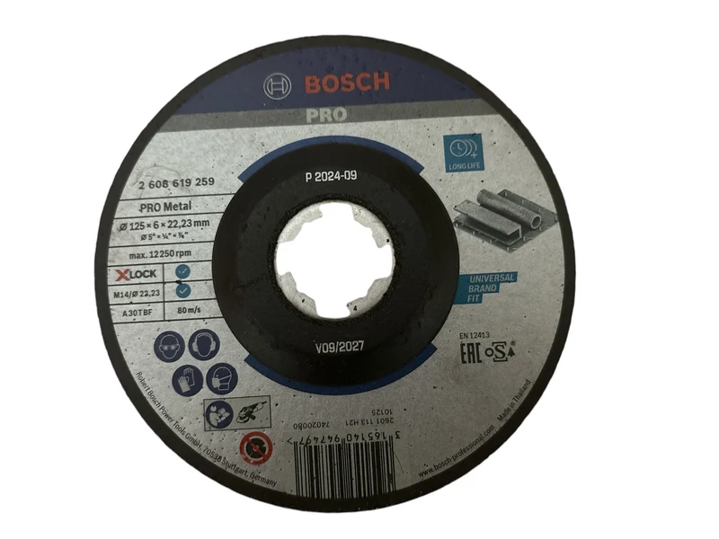 Bosch PRO Metal X-Lock Schruppscheibe 125 x 6 x 22,23 mm (gekröpft, A 30 TBF)