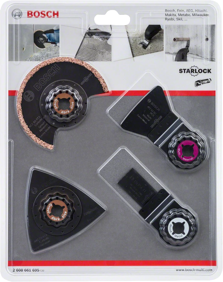 Bosch Starlock Fliesen-Set für Multifunktionswerkzeuge 4 tlg.