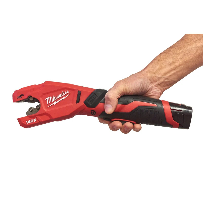 Milwaukee M12 PCSS-0 Akku-Rohrschneider (Schneidet Edelstahlrohre bis 28 mm, Raptor, ohne Akku)