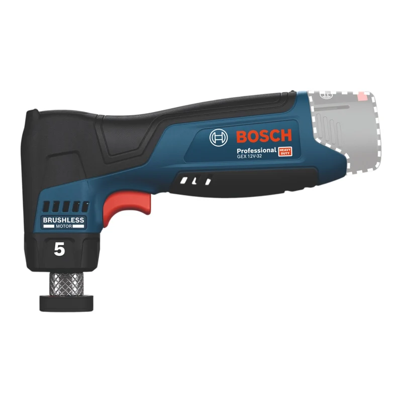 Bosch GEX 12V-32 Akku Exzenterschleifer 12 V 32 mm Brushless + 1x Akku 2,0 Ah - ohne Ladegerät