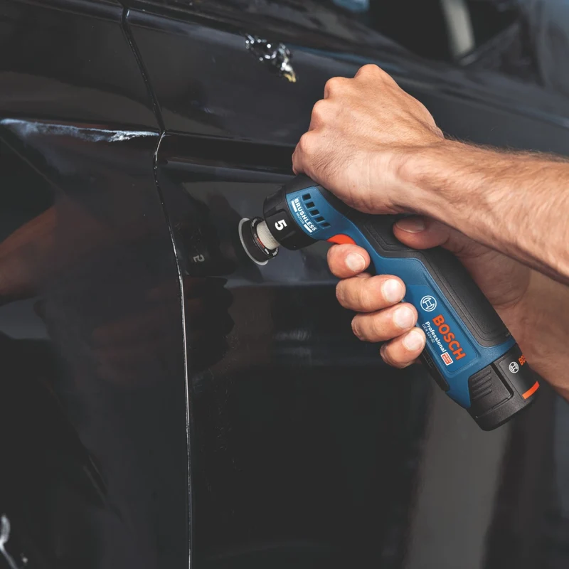Bosch GEX 12V-32 Akku Exzenterschleifer 12 V 32 mm Brushless + 2x Akku 6,0 Ah + Ladegerät