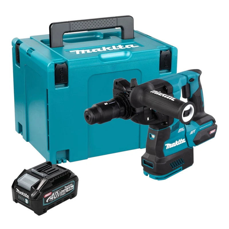 Makita HR 002 GM101 Akku Bohrhammer 40 V max. 2,9 J SDS plus Brushless + 1x Akku 4,0 Ah + Makpac - ohne Ladegerät