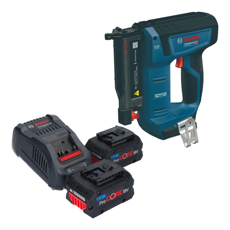 Bosch GNH 18V-35 Akku Holznagler 18 V 0,6 x 15 - 35 mm Brushless + 2x ProCORE Akku 5,5 Ah + Ladegerät