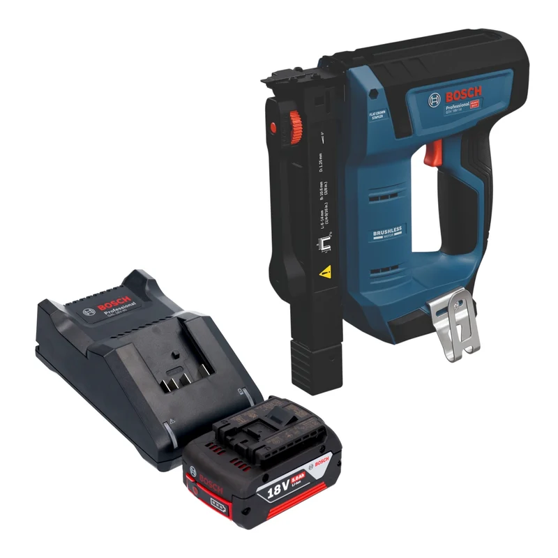 Bosch GTH 18V-14 Akku Holzklammerer 18 V 10,6 x 6 - 14 mm Brushless + 1x Akku 5,0 Ah + Ladegerät