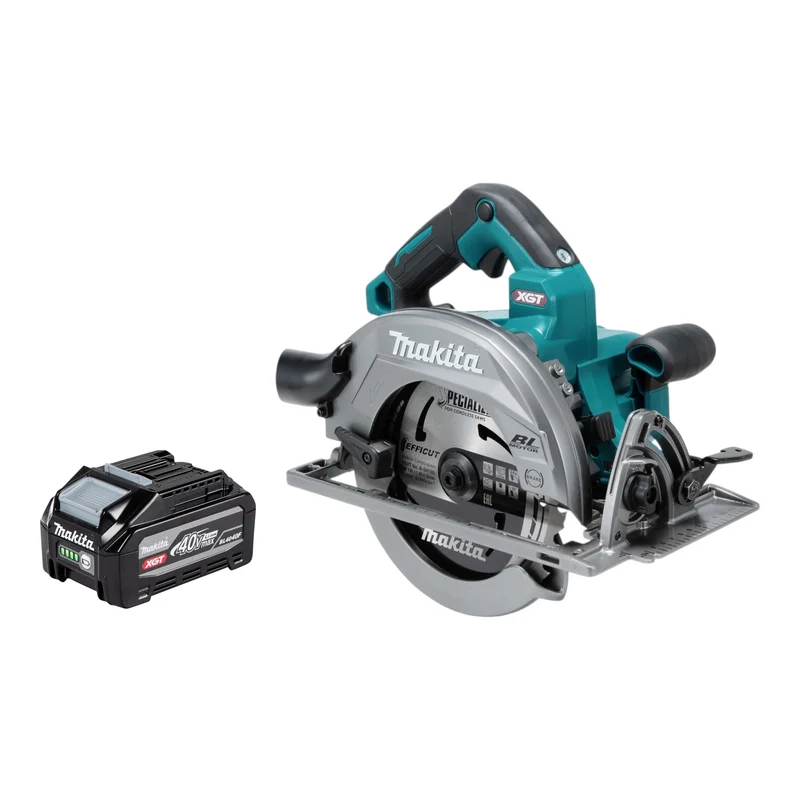 Makita HS 003 GU1 Akku Handkreissäge 40 V max. 190 mm Brushless + 1x Akku 4,0 Ah - ohne Ladegerät