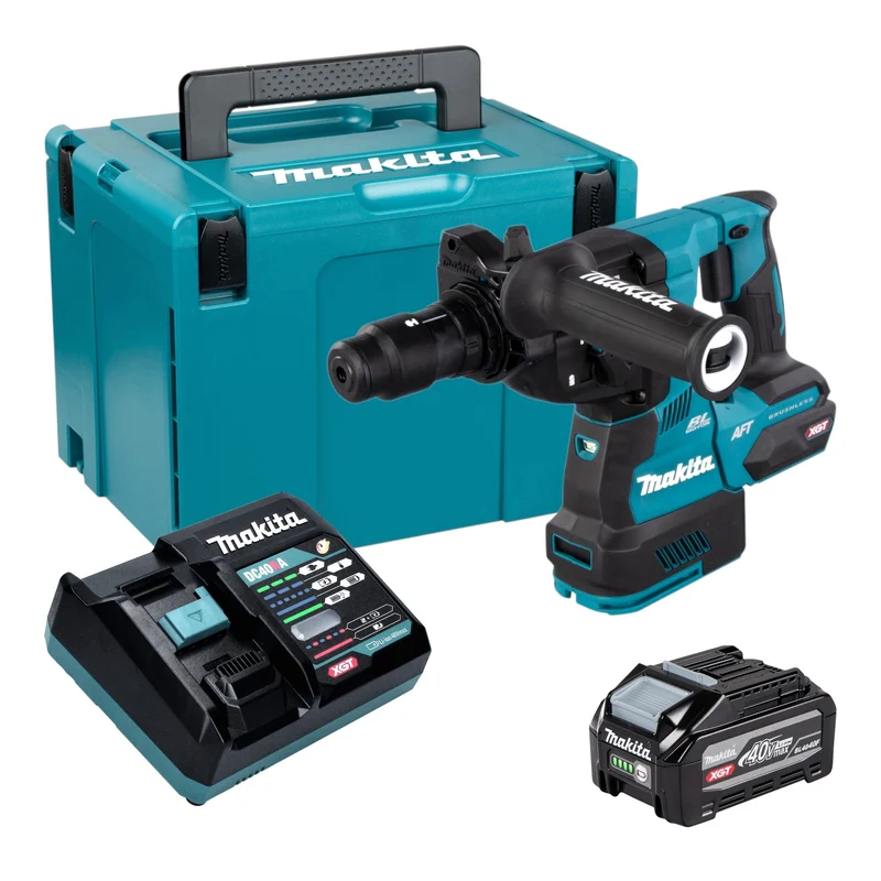 Makita HR 002 GU101 Akku Bohrhammer 40 V max. 2,9 J SDS plus Brushless + 1x Akku 4,0 Ah + Ladegerät + Makpac