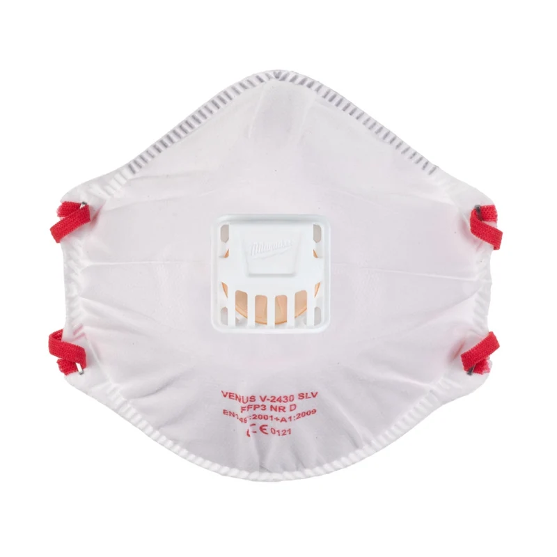 Milwaukee 10er Pack FFP3 Einweg-Atemschutzmaske mit Ventil
