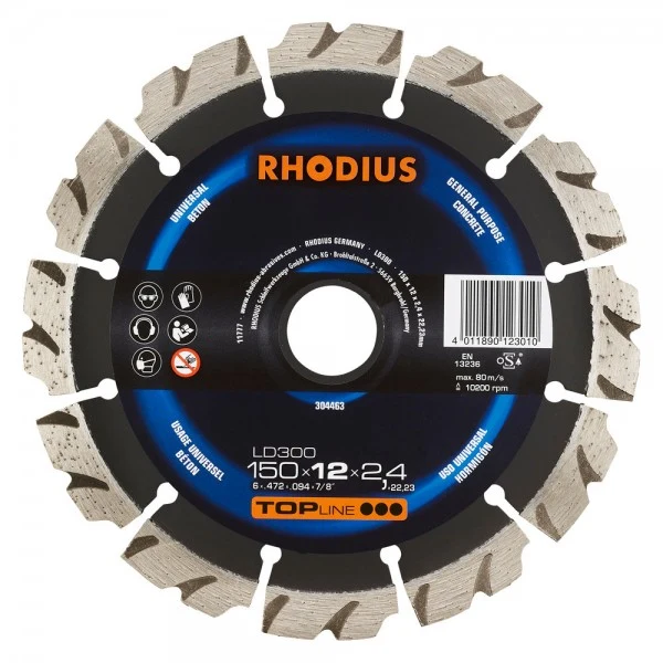 Rhodius Diamanttrennscheibe LD300 TOP Ø 125 x 12 x 2,4 x 22,23 mm