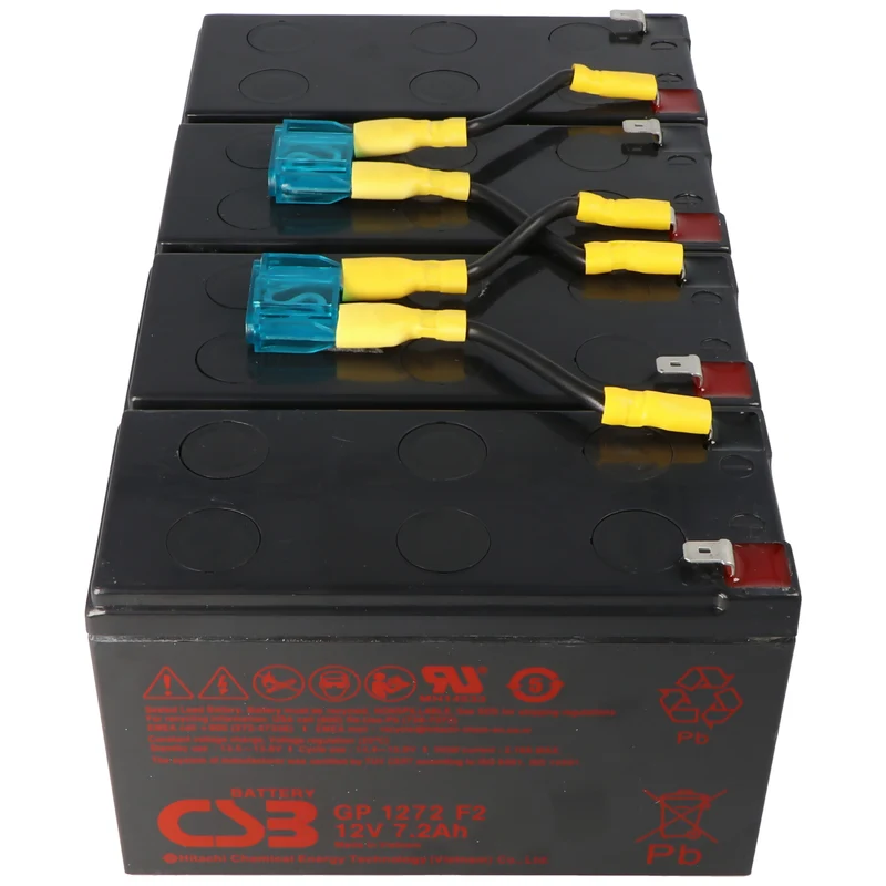CSB Nachbauakku exakt passend für den APC-RBC8 Akku vormontiert mit Kabel und Stecker
