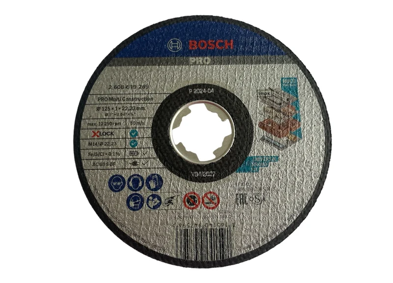 Bosch PRO Multi Material X-Lock Trennscheibe, 125 x 1 x 22,23 mm